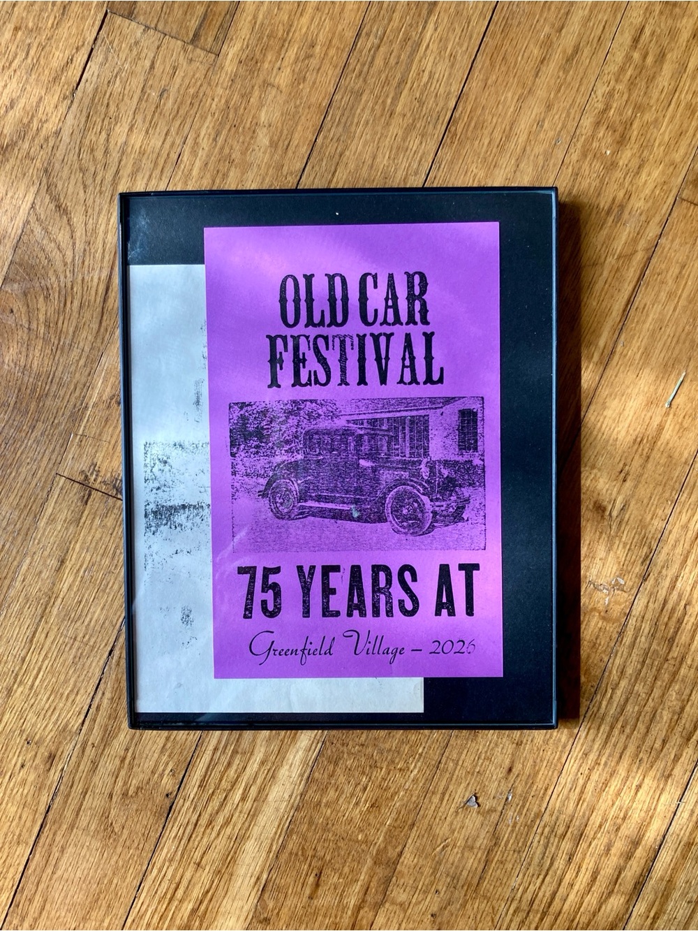 75th year Old Car Festival Framed Wall Art
